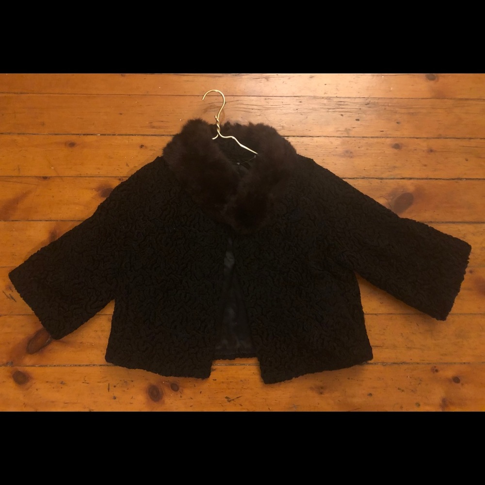 vintage fur coat. real fur